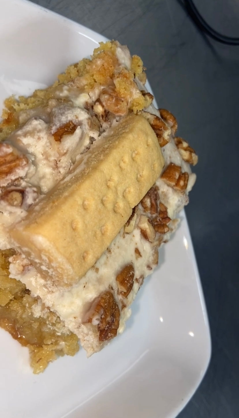 Banana Nut Short Bread Cake