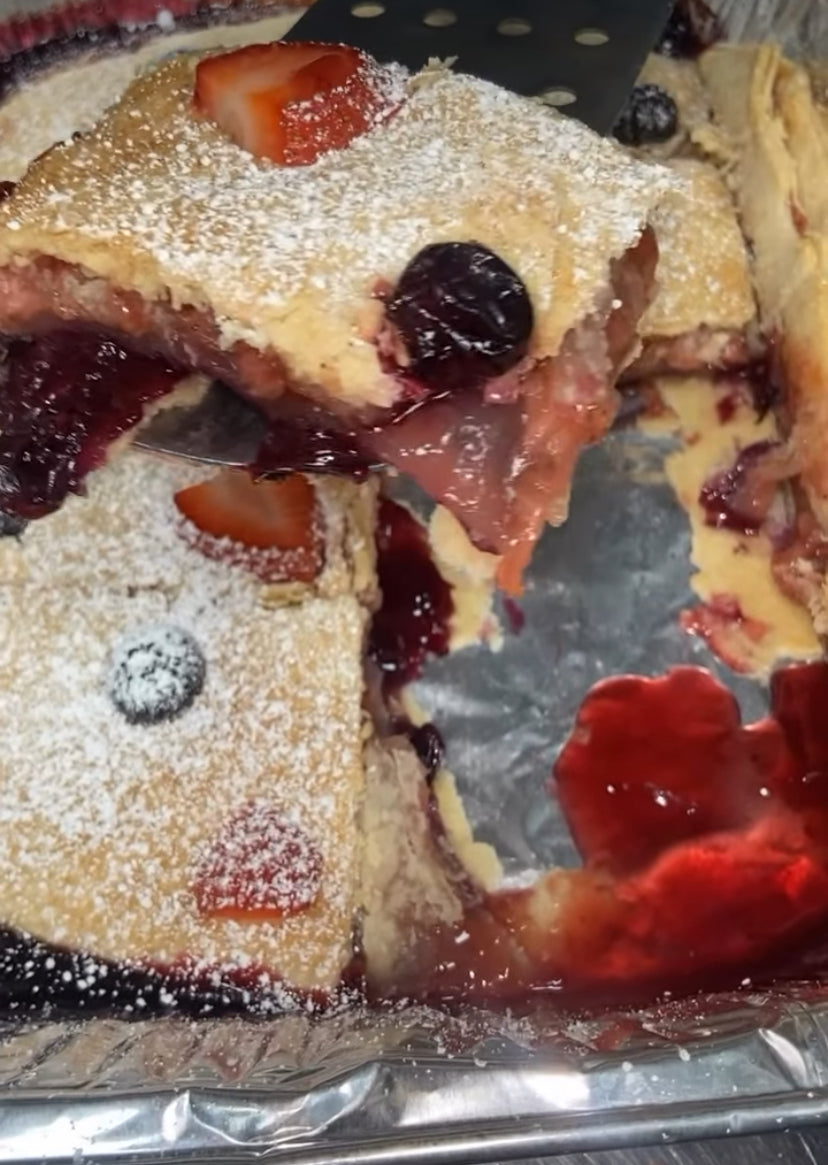 Mixed Berry Lasagna Cobbler