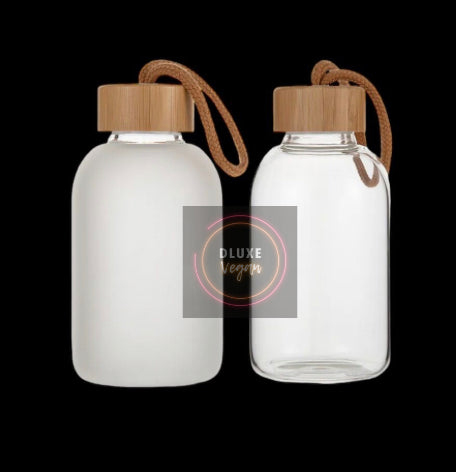 Glass Leak Proof Bottle w/ Bamboo Lid